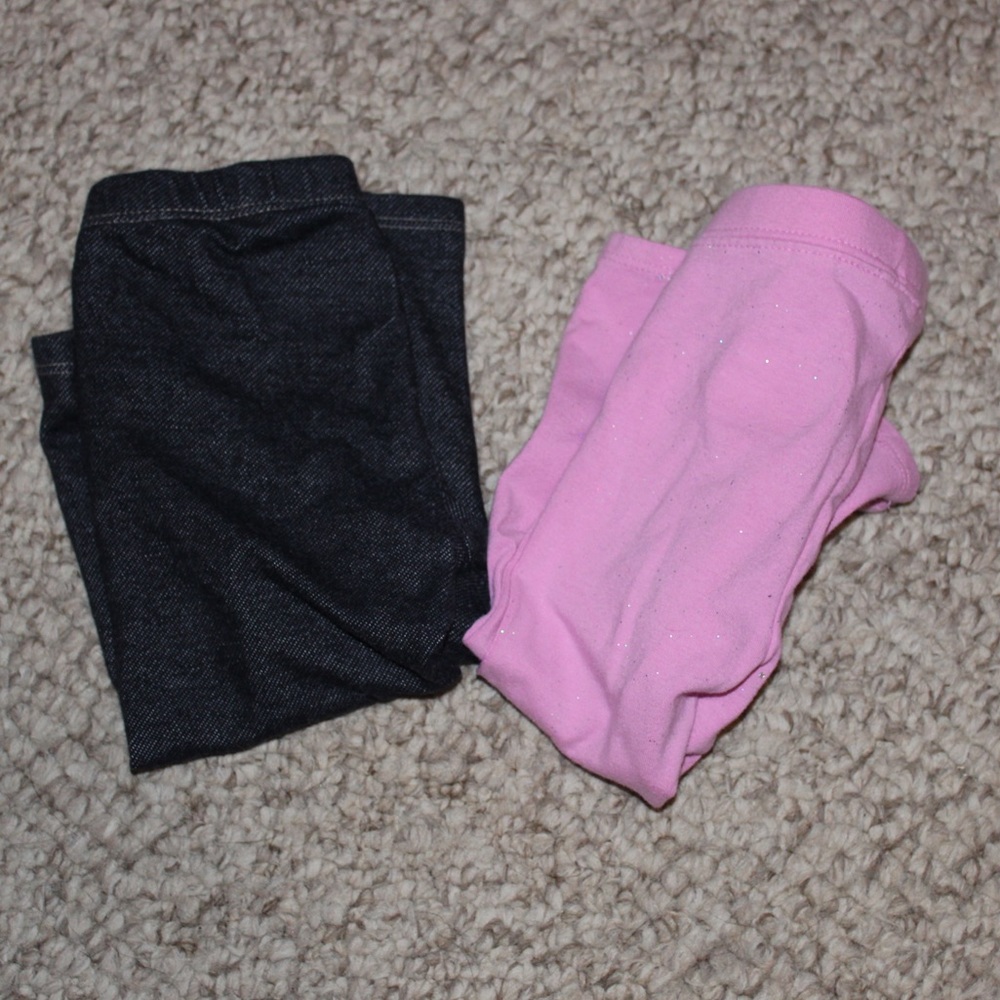 Set of two baby girl leggings